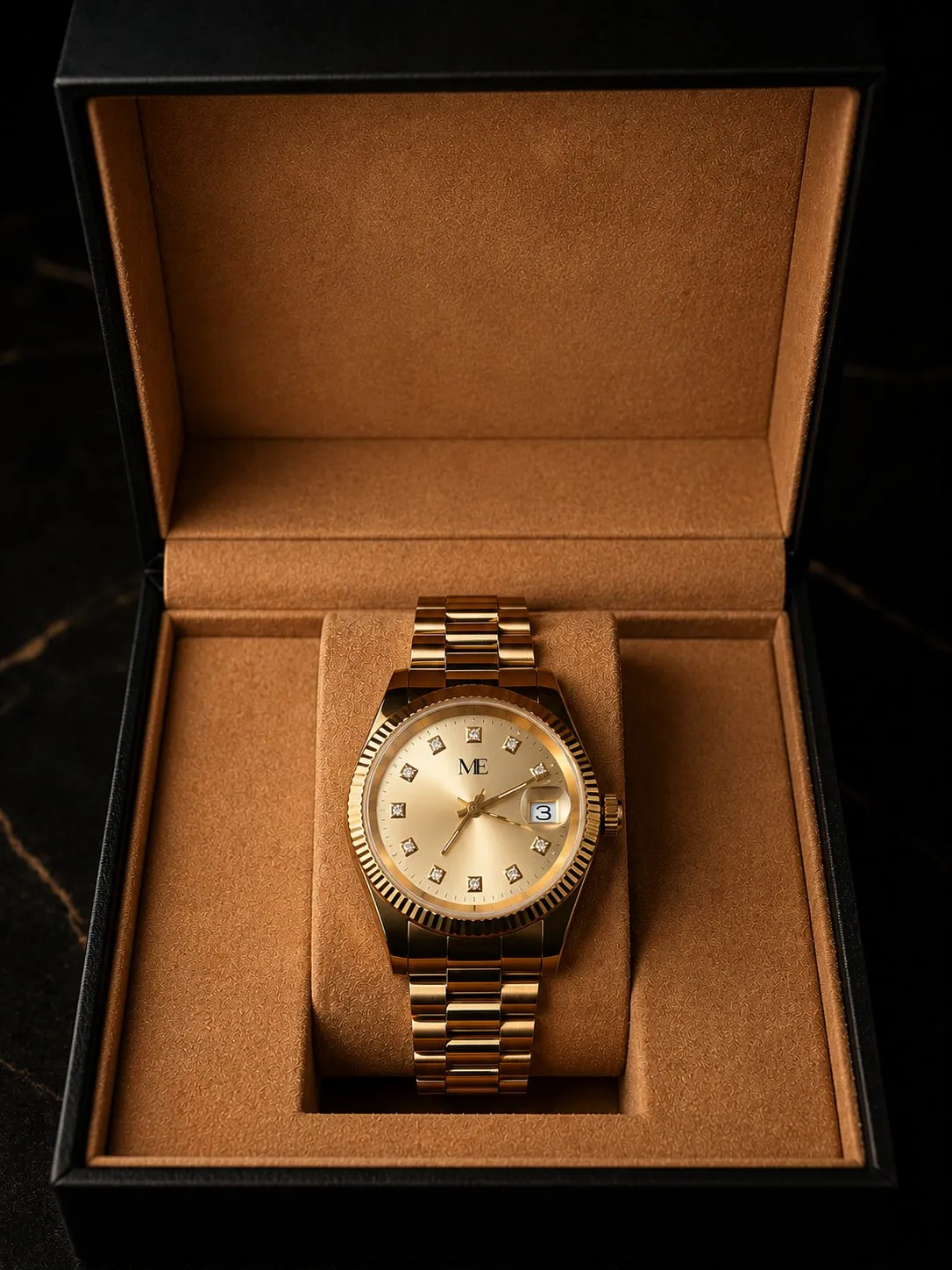 Montre or Mécénat El Maimouni en coffret